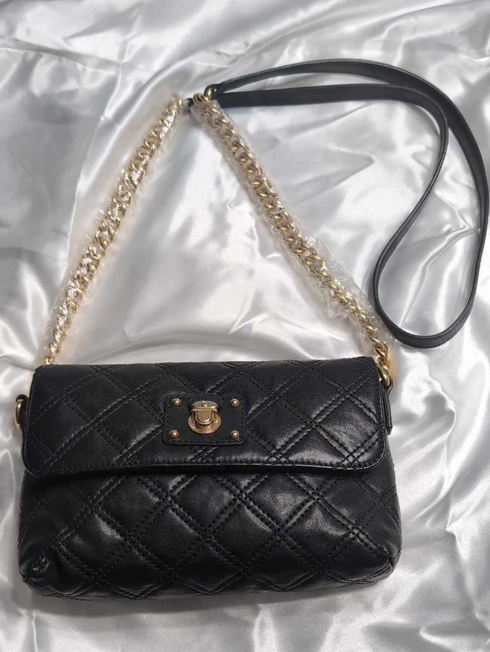 Marc Jacobs Black Quilted Small Leather Crossbody